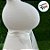 Enfeite Decorativo de Páscoa - Coelho Branco Flocado com Laço - 31cm - 1 unidade - Cromus - Rizzo - Imagem 3