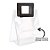 Sacola PVC com Alça Quadrada de Couro Preto Personalizado com Nome - 18x20x10cm - 1 unidade - Rizzo - Imagem 2