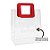 Sacola PVC com Alça Quadrada de Couro Vermelho Personalizado com Nome - 15x15x10cm - 1 unidade - Rizzo - Imagem 2