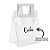 Sacola PVC com Alça Quadrada de Couro Branco Personalizado com Nome - 22x26x12cm - 1 unidade - Rizzo - Imagem 1