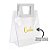 Sacola PVC com Alça Quadrada de Couro Branco Personalizado com Nome - 22x26x12cm - 1 unidade - Rizzo - Imagem 3
