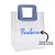 Sacola PVC com Alça Quadrada de Couro Azul Personalizado com Nome - 15x15x10cm - 1 unidade - Rizzo - Imagem 3