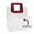 Sacola PVC com Alça Quadrada de Couro Vinho Personalizado com Nome - 20x18x10cm - 1 unidade - Rizzo - Imagem 2