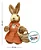 Decoração de Páscoa Coelha de Palha Rústico Com Cesto - 24cm - 01 Unidade - Rizzo - Imagem 3