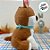 Cachorro de Pelúcia Marrom Sentado - 29cm - 1 unidade - Rizzo - Imagem 2