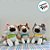 Cachorro de Pelúcia Marrom Sentado - 29cm - 1 unidade - Rizzo - Imagem 3