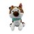 Cachorro de Pelúcia Marrom Sentado - 29cm - 1 unidade - Rizzo - Imagem 5