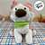 Cachorro de Pelúcia Rosa Sentado - 29cm - 1 unidade - Rizzo - Imagem 1
