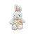 Coelho de Pelúcia Branco com Roupa Branca - 32cm - 1 unidade - Rizzo - Imagem 4