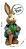 Decoração de Páscoa Coelho de Palha com Terno e Cenoura - 34cm - 01 unidade - Rizzo - Imagem 3