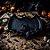 Bandeja Decorativa de Halloween - Morcego Preto - 21x16cm - 1 unidade - Rizzo - Imagem 1