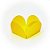 Forminhas para Doces 4 Pétalas Amarelo  - 50 unidades - FunFestas - Rizzo - Imagem 1