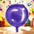 Balão de Festa Metalizado 14" 36cm - Redondo 4D Roxo - 1 unidade - Silver Festas - Rizzo - Imagem 4