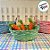 Cesta Decorativa de Bambu Oval com alça - Laranja - 23cm - 1 unidade - Cromus  - Rizzo - Imagem 3