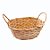 Cesta Decorativa de Bambu Oval com alça - Laranja - 23cm - 1 unidade - Cromus  - Rizzo - Imagem 5