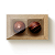 Caixa 2 Doces Retangular Kraft com Tampa Cristal - 10 unidades - 8,5x5x4cm - Cromus Profissional - Imagem 1