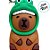 Chaveiro Good Luck Capivara de Touca de Dinossauro - 4,5cm - 1 unidade - Rizzo - Imagem 2