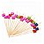 Palito em Bambu para petiscos com Trevos coloridos - 20 unidades - Rizzo - Imagem 1