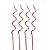 Vela Espiral Rose - 4 unidades - Rizzo - Imagem 1