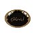 Prato Papel Biodegradável Celebrete Preto e Dourado - 10 unidades - 18 cm - Rizzo - Imagem 1