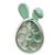 Caixa Acrílica Coelho com Berço para 8 docinhos - Verde Menta - 23,5x13cm - 1 unidade - Só Boleiras - Rizzo - Imagem 7