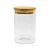 Pote de Vidro Hermético com Tampa de Bambu - 7x13cm - 320ml - 1 unidade - Rizzo - Imagem 5