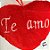 Chaveiro Almofada De Coração - Te Amo - 13,5x18cm - 1 unidade - Rizzo - Imagem 3