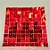 Painel Metalizado Shimmer Wall Vazado Vermelho - 30x30cm - 1 unidade - Rizzo - Imagem 1