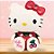 Boneca Frutinhas Hello Kitty de Vinil - Cereja - 11cm - 1 unidade - Rizzo - Imagem 1