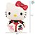 Boneca Frutinhas Hello Kitty de Vinil - Cereja - 11cm - 1 unidade - Rizzo - Imagem 3