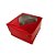 Caixa Para Doce Com Visor De Coração - 5,5x5x3cm - Vermelho Texturizado - 10 unidades - Assk - Rizzo - Imagem 3