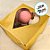 Caixa Para Doce Com Visor De Coração - 7x7x3cm - Ouro Texturizado - 10 unidades - Assk - Rizzo - Imagem 2
