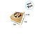 Caixa com visor Vazado - Noivinhos Ouro - 6,5x6,5x3cm - 10 unidades - Assk - Rizzo - Imagem 4