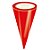 Kit Cone Metalizado Com Etiqueta - Vermelho - 10x15cm - 50 unidades - Cromus - Rizzo - Imagem 4