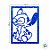 Quadro Decorativo - Stitch Glitter Azul - 38x28cm - 1 unidade - Disney Original - Rizzo - Imagem 4