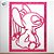 Quadro Decorativo - Angel Glitter Rosa - 38x28cm - 1 unidade - Disney Original - Rizzo - Imagem 1