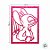 Quadro Decorativo - Angel Glitter Rosa - 38x28cm - 1 unidade - Disney Original - Rizzo - Imagem 4