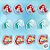 Aplique Imp em EVA - Ariel - 12 unidades - Disney Original - Rizzo - Imagem 1