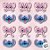 Aplique Imp em EVA - Stitch e Angel - 12 unidades - Disney Original - Rizzo - Imagem 1