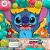 Painel Grande TNT Stitch - 140x103cm - 1 unidade - Disney Original - Rizzo - Imagem 4