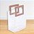 Sacola Transparente PVC Com Alça Retangular Couro Rosa - 17x15x8cm - 1 unidade - Cromus - Rizzo - Imagem 1