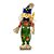 Enfeite Decorativo De Festa Junina Espantalho em Pé Segurando Girassol - 41,5cm - 1 unidade - Rizzo - Imagem 3