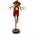 Enfeite Decorativo De Festa Junina Espantalho Cangaço Com Base Rustica - Marrom -36cm - 1 unidade - Rizzo - Imagem 3