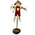 Enfeite Decorativo De Festa Junina Espantalho Cangaço Com Base Rustica - Bege -36cm - 1 unidade - Rizzo - Imagem 3