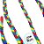 Acessório Trança Colorida De Festa Junina - 97cm - 1 unidade - Rizzo - Imagem 2