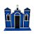 Igreja em MDF De Festa Junina - Azul - 21x20cm - 1 unidade - Rizzo - Imagem 3