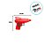 Brinquedo Mini Pistola De Água - Vermelho - 10x5cm - 1 unidade - Rizzo - Imagem 2