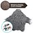Brinquedo Gorila Squishy - Cinza - 21cm - 1 unidade - Rizzo - Imagem 3