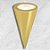 Kit Cone Metalizado Com Etiqueta - Ouro - 10x15cm - 50 unidades - Cromus - Rizzo - Imagem 1