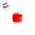 Caixa Acrilica Coração - Vermelho Translucido - 16x15x9cm - 1 unidade - Rizzo - Rizzo - Imagem 3